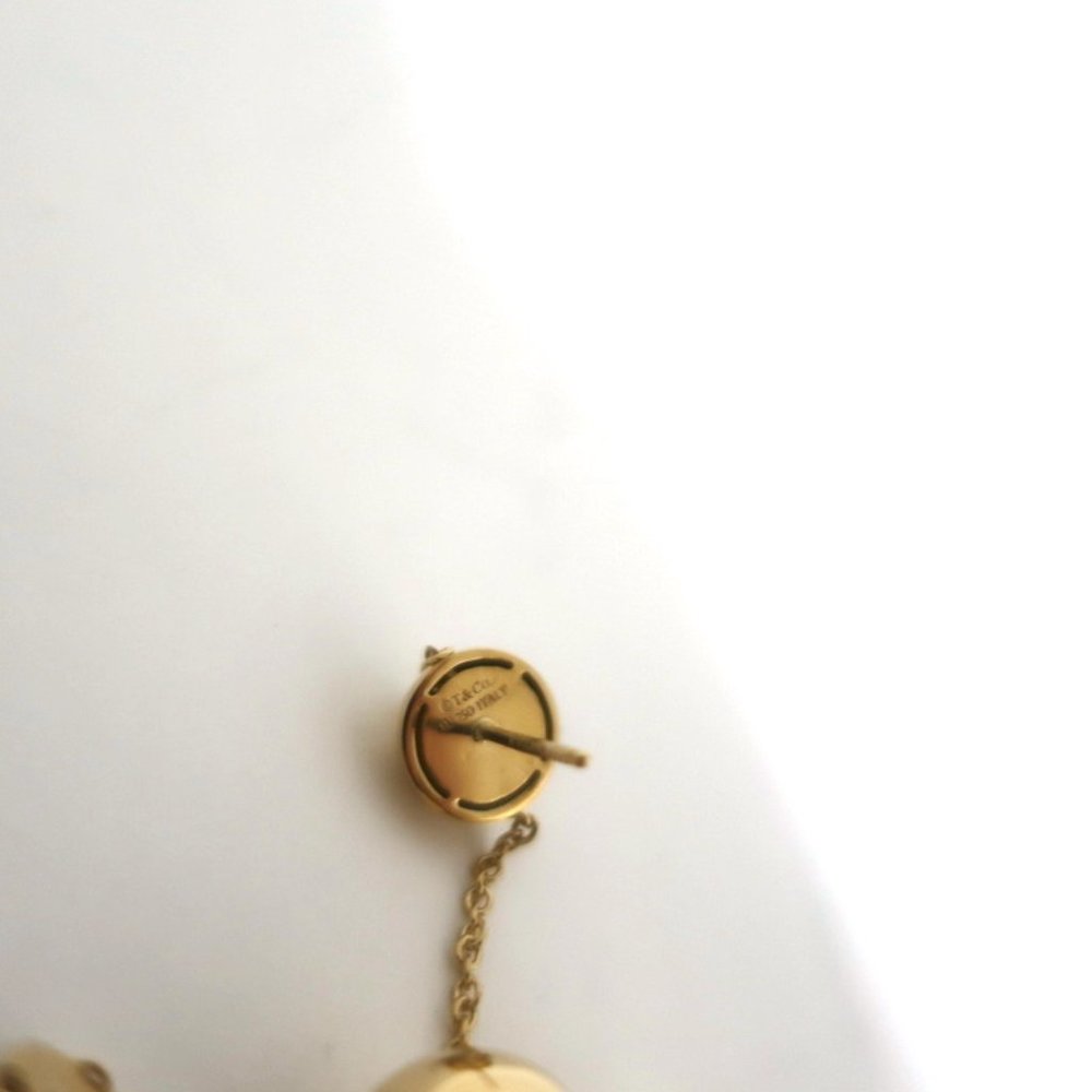 TIFFANY & CO. TIFFANY HARDWEAR TRIPLE DROP EARRINGS 18K GOLD NEW - Picture 8 of 8